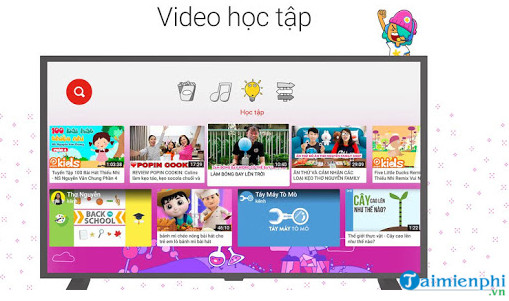 youtube kids for android tv