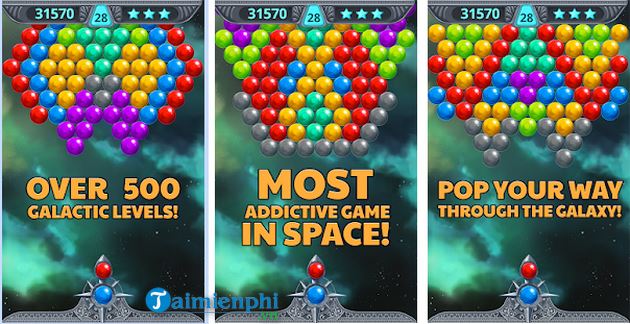 bubble shooter space