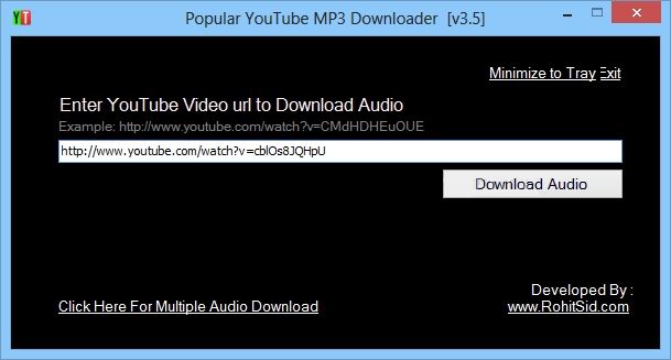 popular youtube mp3 downloader