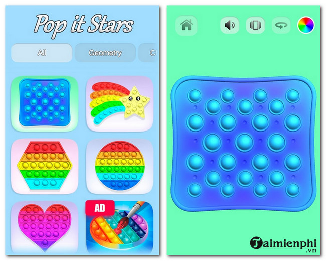 tai Pop it Stars - Calming Fidget game