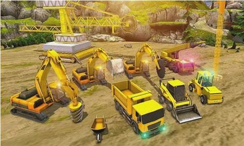 gold digger heavy excavator crane mining games