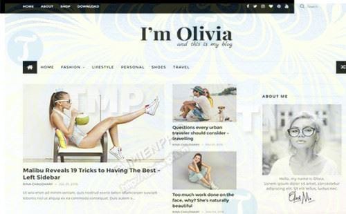 template blogspot olivia