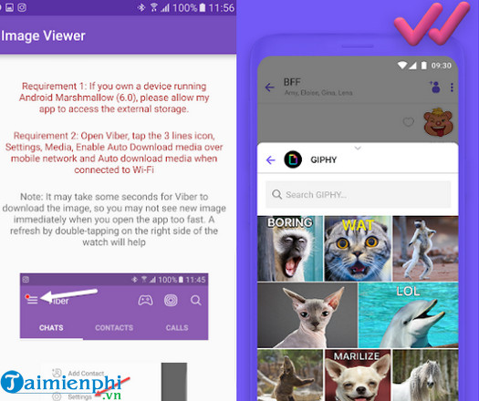 image viewer for viber