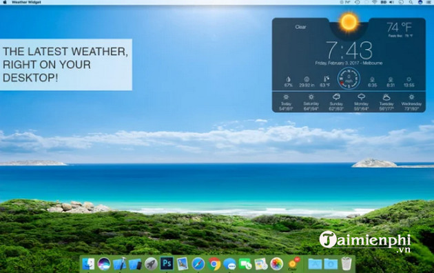 weather widget desktop