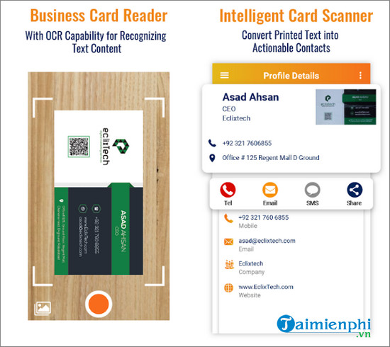 business card scanner reader