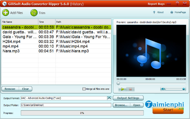 gilisoft audio converter ripper