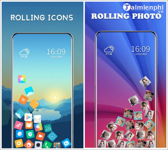 rolling icons