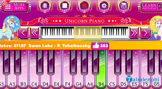 unicorn piano