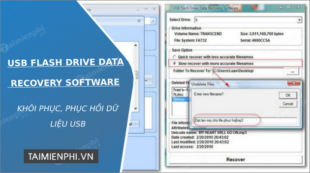 usb flash drive data recovery software