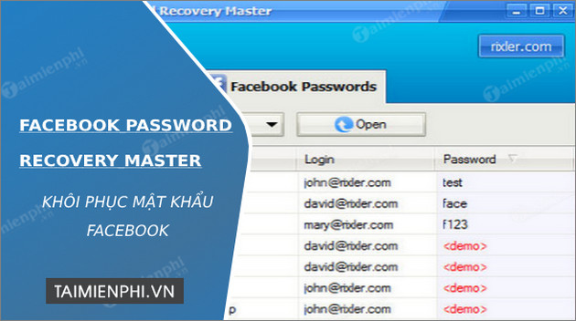 facebook password recovery master