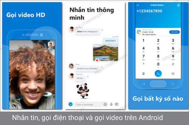 download skype cho android