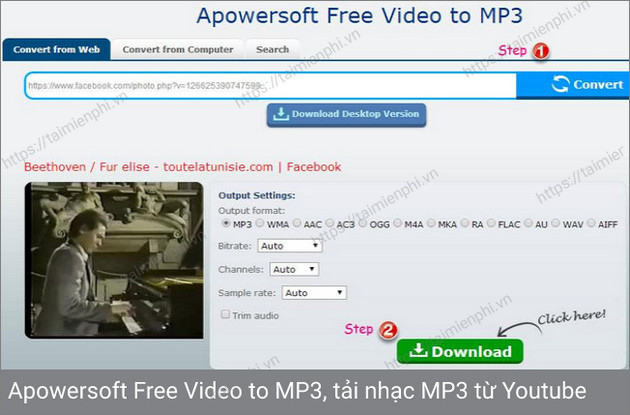 apowersoft free video to mp3