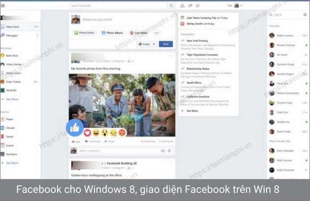 facebook cho windows 8