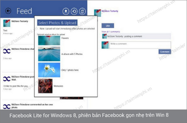 facebook lite for windows 8