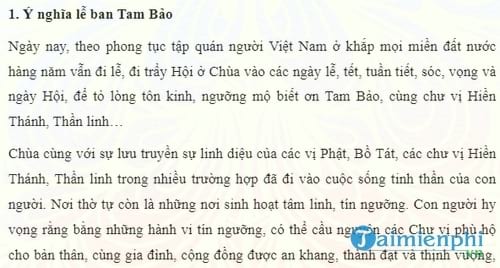 van khan cung le ban tam bao