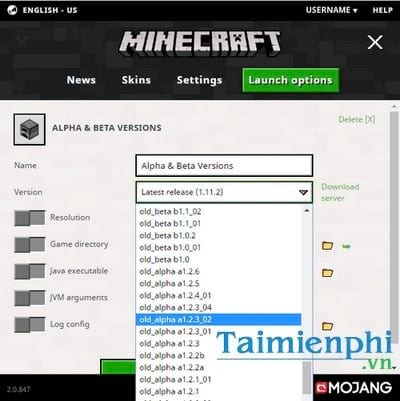 minecraft launcher