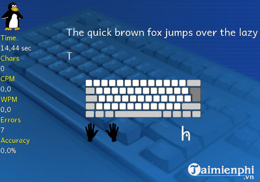tux typing