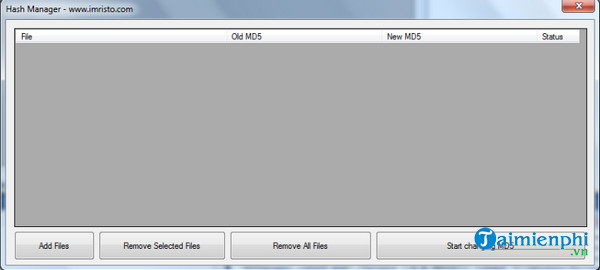 md5 hash change