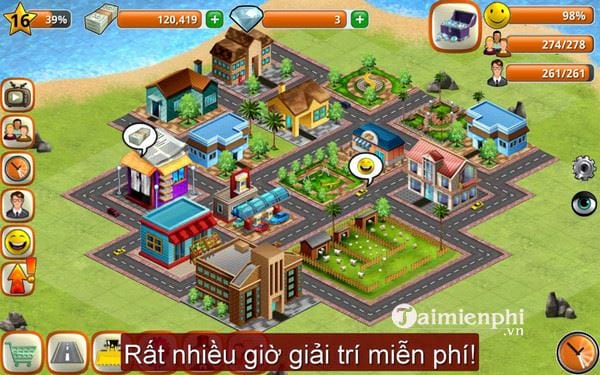 village city island sim