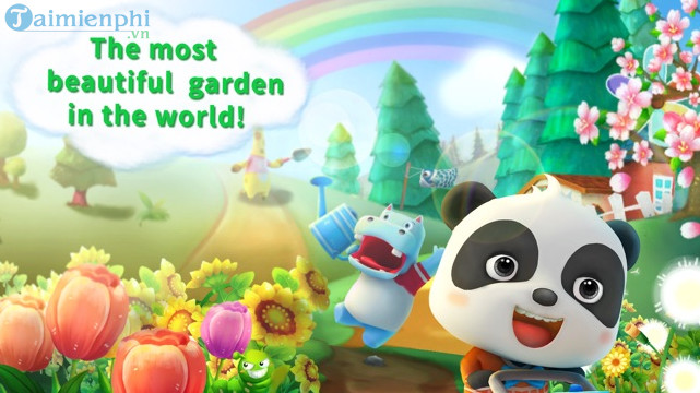 baby panda s flower garden