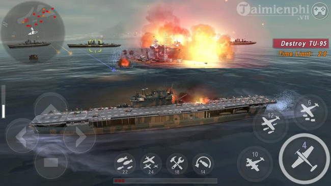 warship battle