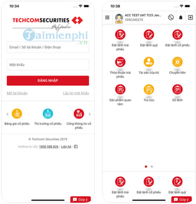 techcombank tcinvest cho android