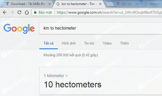 1km bang bao nhieu hm dm mm 2