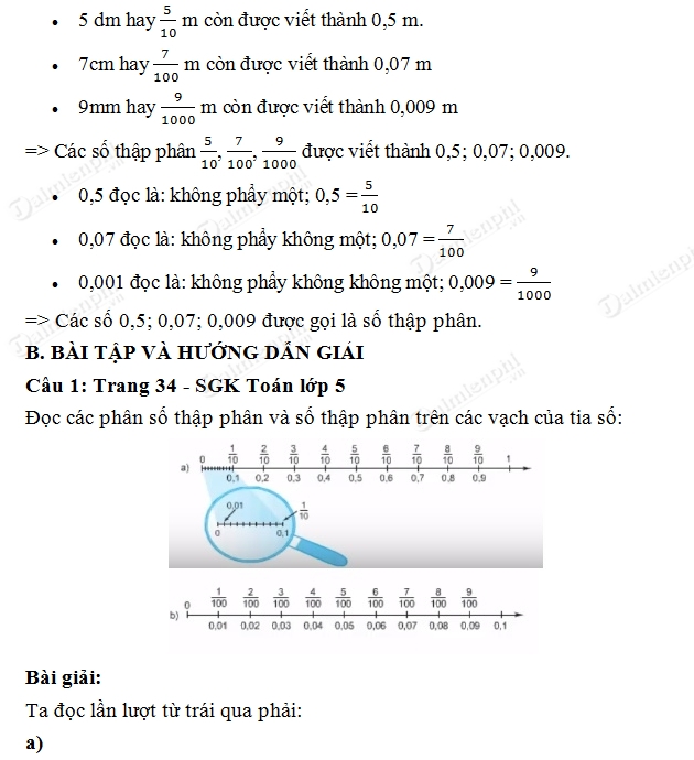 giai toan lop 5 khai niem so thap phan 2