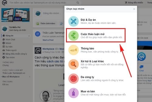 cach tao tai lieu nhom tren facebook at work 2