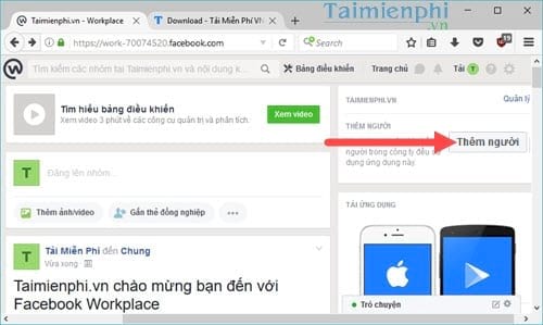 cach moi nguoi khac tham gia facebook workplace 2