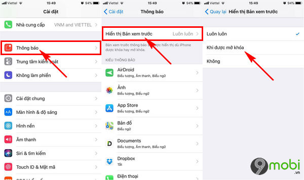 an cac noi dung nhay cam tren man hinh khoa iphone 2