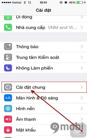 mo hien thi phan tram pin iPhone 6