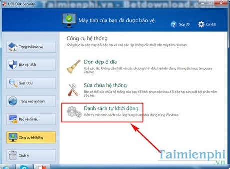 tat phan mem tu khoi dong tren windows voi usb disk security