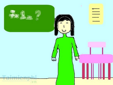 tranh ve co giao giang bai