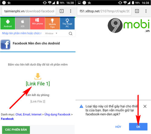 cach cai facebook va facebook messenger phien ban bao ve mat 2