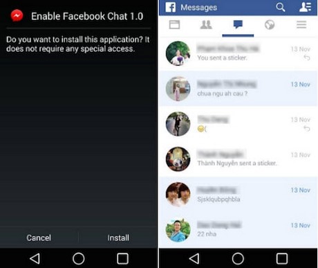 chat facebook khong can cai dat ung dung messenger tren android iphone, chat facebook khong can messenger, chat facebook khong can ung dung