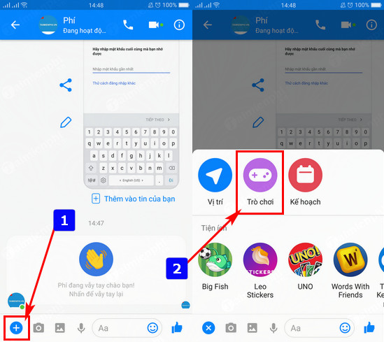 cach choi co caro tren facebook messenger 2