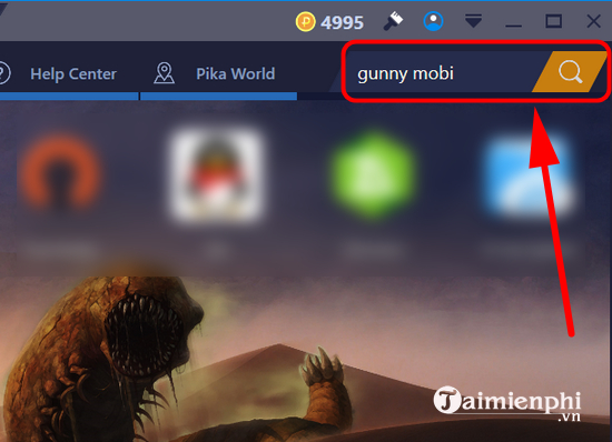 cach choi gunny mobi tren pc 2