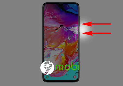 cach chup man hinh samsung galaxy a70 2