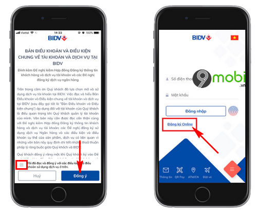 cach dang ky internet banking bidv tren dien thoai 2