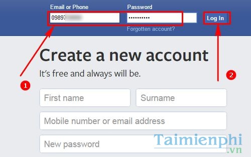 cach dang nhap facebook bang so dien thoai 2