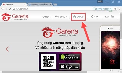 cach doi mat khau garena bang dien thoai thay pass tai khoan garena 2