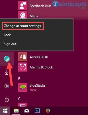 cach doi mat khau laptop win 10 2