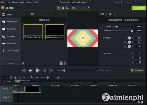 cach dong dau videos bang camtasia studio chen watermark 2