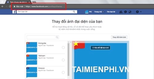 cach gan co to quoc vao anh avatar profile facebook 2