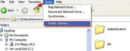 hien thi phan mo rong cua file trong windows