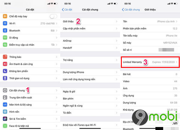 cach kiem tra bao hanh iphone ipad truc tiep tren may 2