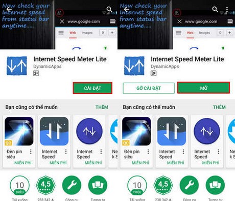 kiem tra toc do mang tren android