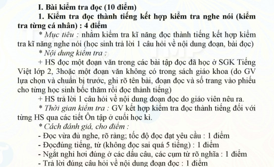 cach lam de thi hoc ki 2 mon tieng viet lop 2 3 theo thong tu 22 co ma tran 2
