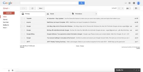 my gmail inbox mail open